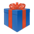 Blue Gift Color PNG