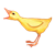 Quacking Duck Color PNG