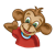 Mickey Monkey Color PNG