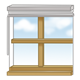 Window with blinds up