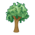 Bushy Tree Color PNG