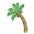Bent Palm Tree Color PDF