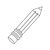 Pencil with Eraser Line PNG