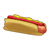 Bitten Hot Dog Color PDF