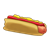 Bitten Hot Dog Color PNG