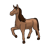 Prancing Brown Horse Color PNG