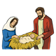 Nativity with family