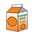 Orange Juice Carton 2 Color PNG