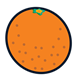 Orange speckled