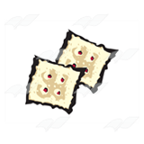 Two Square Crackers