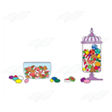 Candy Jars and Candy