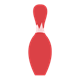 Bowling Pin red