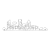 City Skyline at Night Line PNG