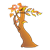 Tree Losing Leaves Color PNG