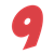 Crooked Number 9 Color PNG