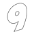 Crooked Number 9 Line PNG