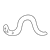 Yellow Worm Line PNG