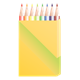 Colored Pencil Box eight pencils