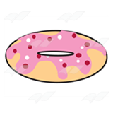 Pink Frosted Doughnut