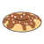 Brown Frosted Doughnut Color PNG