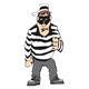 Robber in Striped Shirt 