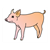 Pig Standing Color PDF