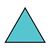 Teal Triangle 1 Color PNG