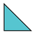 Teal Triangle 2 Color PNG