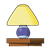 Purple Striped Lamp Color PNG