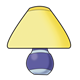 Purple Striped Lamp 