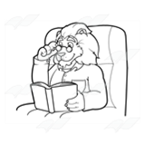 Lion Reading