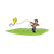 Boy Running Color PNG