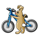 Bunny with a Bicycle 
