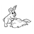 Bunny on Rocks Line PDF