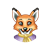 Girl Fox Color PNG