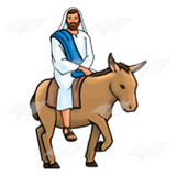 Jesus Riding Donkey