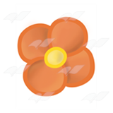 Orange Flower Head