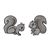 Gray Squirrels Color PDF
