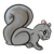 Gray Squirrel Color PNG