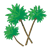 Palm Trees Color PNG