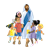 Jesus and Children Color PNG