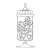 Glass Jar Full of Candy Line PNG