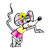 Girl Mouse Color PNG