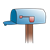 Empty Blue Mailbox Color PNG