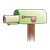 Open Green Mailbox Color PNG