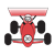Red Racecar Color PNG