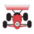 Red Racecar Color PNG