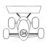 Gray Racecar