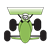 Green Racecar Color PNG