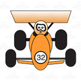 Orange Racecar
